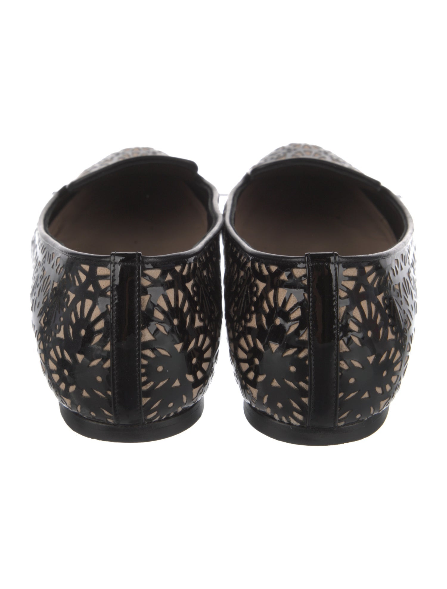 Alexander McQueen Patent Leather Patterned Loafers